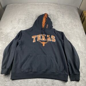 Collosseum University of Texas Longhorns Embroidered Hoodie Mens Size XL Black
